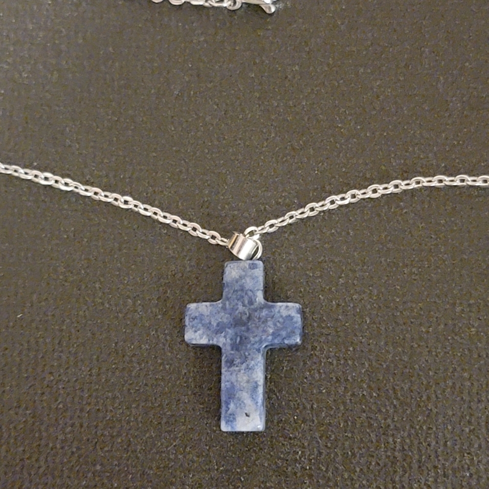 Blue chakra cross